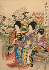 20th Century Japanese Woodblock - A Sunny Afternoon