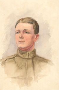 Early 20th Century Watercolour - Portrait of a Young Man
