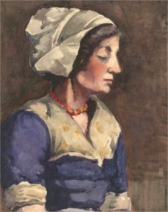 Late 19th Century Watercolour - Portrait of a Woman