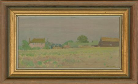 John Osborne (b.1939) - 20th Century Oil, Farm At Buttsbury