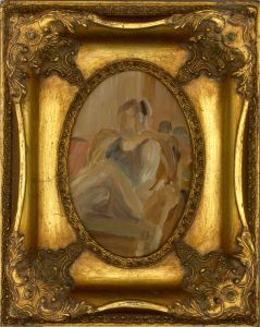 20th Century Oil - Seated Woman