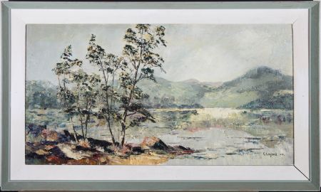 C. Layland - 1976 Oil, Scottish Landscape