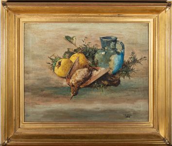 F. S. Hall - 1918 Oil, Fruit and Birds