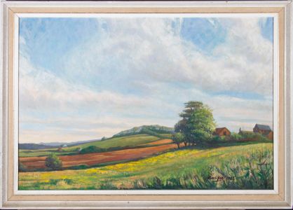 Alan S. Holt - 1982 Oil, Rolling Fields