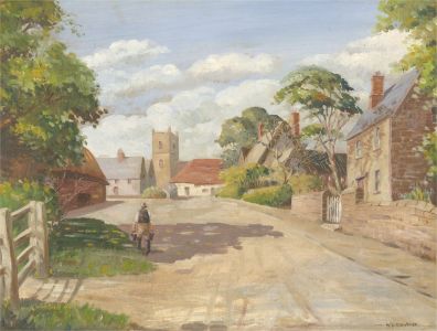 Wilfred Ernest Scrivener (1914–2000) - 20th Century Oil, Afternoon Chores