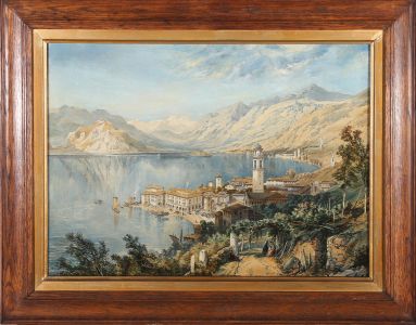 Late 19th Century Oil - Cernobbio, Italy