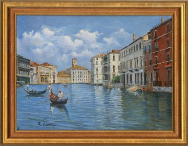 R. Ciprini - Contemporary Oil, Venice by Gondola