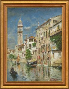 R. Ciprini - Contemporary Oil, Venice Canal View
