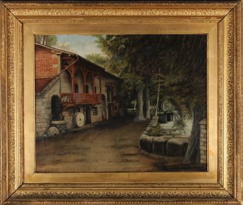 F. French - Framed 1886 Oil, The Working Milhouse