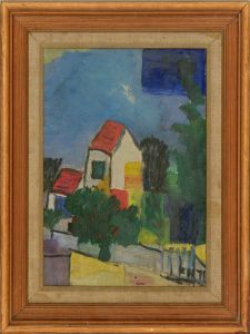 E. H - 1971 Oil, Naive Town