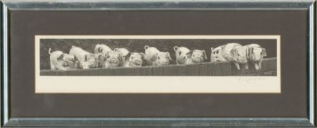 William Geldart (b.1936) - Contemporary Digital Print, Happy Piglets