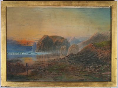 Thomas Hart (1830-1916) - Late 19th Century Watercolour, Cornish Coastline