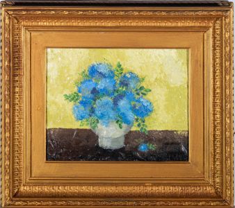 Carol Maddison - 20th Century Oil, Blue Hydrangeas