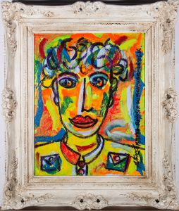 Royston Du Maurier-Lebek - 20th Century Mixed Media, A Face In The Crowd