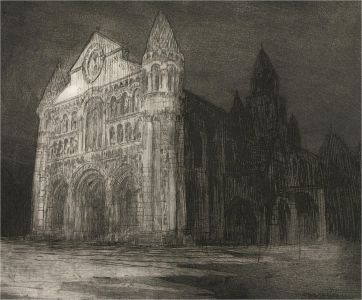 D. Price - 20th Century Etching, Byzantine Church