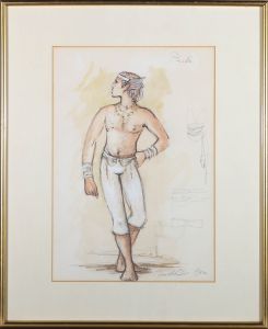 Tim Goodchild - 1980 Watercolour, Puck