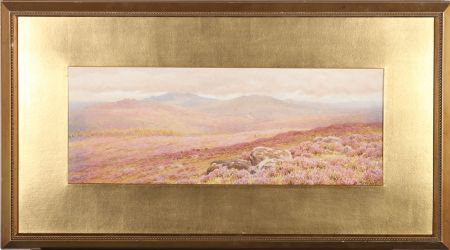 B. Morrish - Early 20th Century Watercolour, Dartmoor Landscape Scene