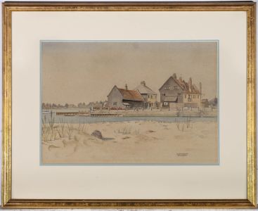 Marguerite Howarth (1908-2001) - Framed Watercolour, Mudeford Ferry