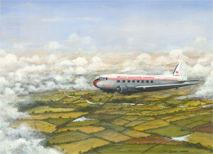 Digby Harris - Signed Mid 20th Century Oil, Above the Clouds