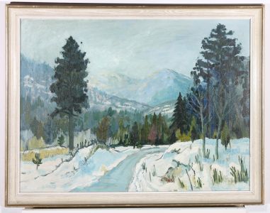 Keith Johnson (1931-2018) - 1963 Oil, Canadian Rockies