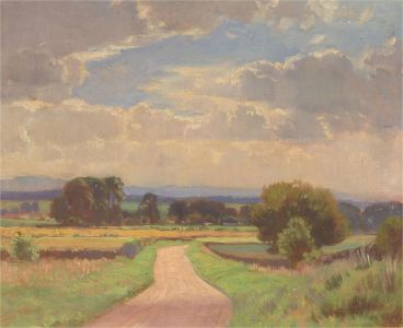 William H. Waddington (1883-1961)- Early 20thC Oil, Summers Day In The Cotswolds