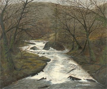 Digby Harris - 20th Century Oil, River Through The Moors