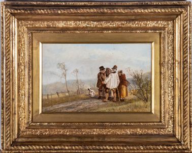W. D - Mid 19th Century Oil, It's Ages Since We Met