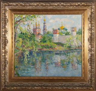 Alla Pereverzeva (b.1940) - Russian School 20thC Oil, Novodevichy Convent