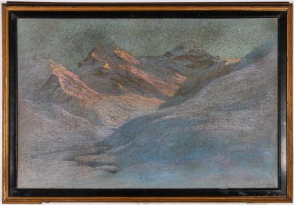 L. G. Linnell - Framed Mid 20th Century Pastel, Mountain Tops