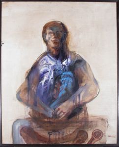 Robert Carroll (1934-2016) - Large c.1965 Oil, Self Portrait