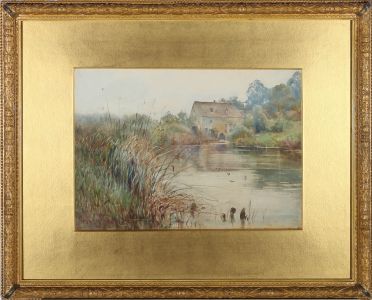 Oliver Baker (1856-1939) - Late 19th Century Watercolour, Afternoon On The River