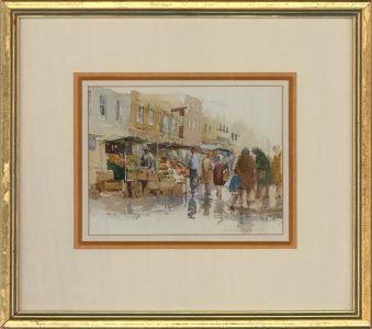 Ashton Cannell (1927-1994) - Signed Mid 20th Century Watercolour, The Market