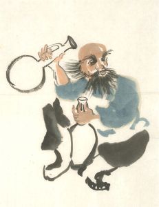 Hu Dongfang - Contemporary Pen and Ink Drawing, The Potion Maker