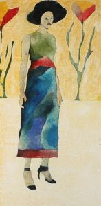 Ben Carrivick - Contemporary Oil, Woman Standing