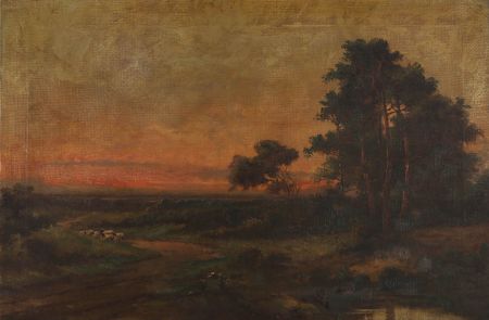 Jack M. Ducker (fl.1910-1930) - 1928 Oil, The Road to Claygate