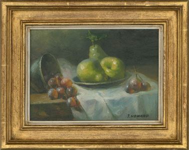 J. Howard - Signed Early 20th Century Oil, Still Life of Fruit