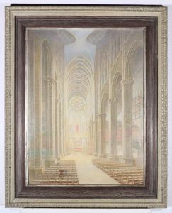 Ernest Costin - 20th Century Oil, Washington DC National Cathedral