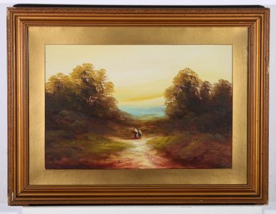 Early 20th Century Oil - Path to the Sea