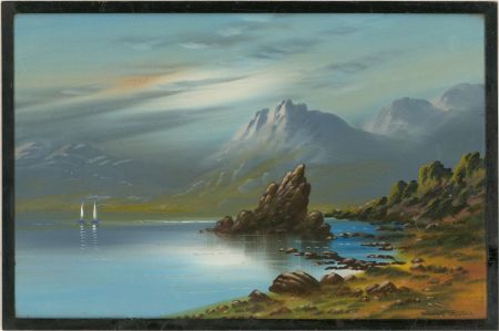 Frank Holmes (b.1935) - Mid 20th Century Oil, Moorland Lake