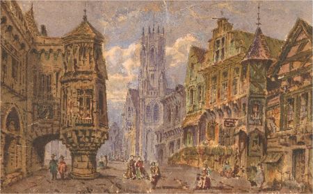 Victorian Watercolour - Wandering the Streets