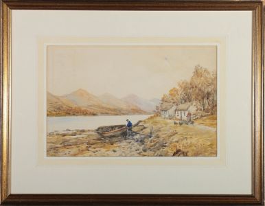 Hugh Brandon Davis - Early 20C Watercolour, Loch Duich and the Hills of Kintail