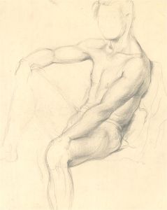 Peter Collins ARCA - 20th Century Graphite Drawing, Contemplation