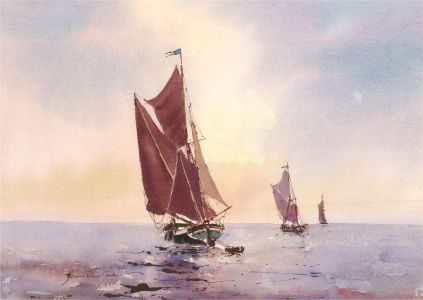 Gerald Robert Tucker (1932-2016) - Signed Mid 20th Century Watercolour, At Sea