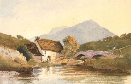 Early 20th Century Watercolour - The Cottage on the River