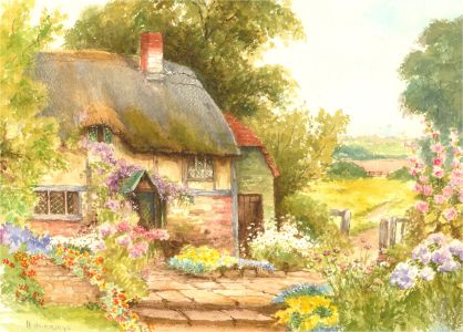 H. Hemmings - Signed Mid 20th Century Watercolour, The Cottage Garden