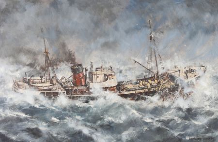 Bernard Jongs - 1987 Oil, Arctic Warrior