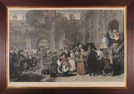 Francis Holl after W. Frith - c.1854 Engraving, Coming Of Age In The Olden Time