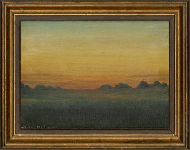 James R. Littler - 20th Century Oil, Landscape at Sunset