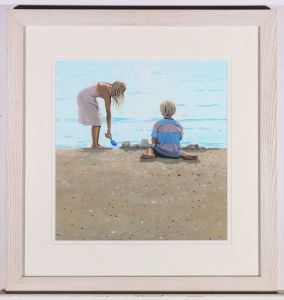 Contemporary Oil - Beach Day