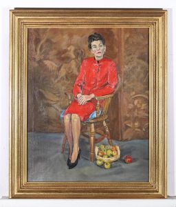 R. Harland - 20th Century Oil, Lady In Red
